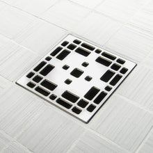 Load image into Gallery viewer, Ebbe E4801 Prairie Polished Chrome Square Shower Drain