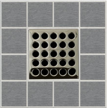 Load image into Gallery viewer, Ebbe E4409 Polished Nickel Square Shower Drain