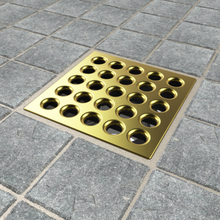 Load image into Gallery viewer, Ebbe E4402 Satin Gold Square Shower Drain