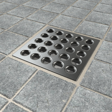 Load image into Gallery viewer, Ebbe E4405 Antique Pewter Square Shower Drain