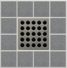 Load image into Gallery viewer, Ebbe E4405 Antique Pewter Square Shower Drain