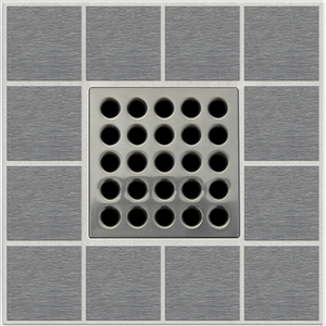 Ebbe E4404 Brushed Nickel Square Shower Drain