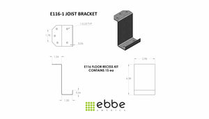 Ebbe Subfloor Recess Kit