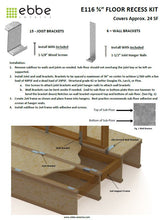 Load image into Gallery viewer, Ebbe Subfloor Recess Kit
