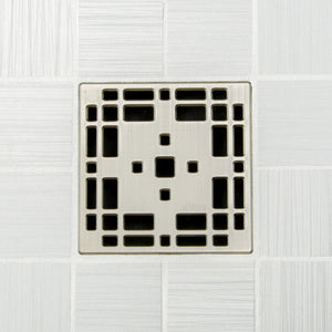 Ebbe E4801 Prairie Brushed Nickel Square Shower Drain