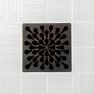 Ebbe E4805 Splash Oil Rubbed Bronze Square Shower Drain