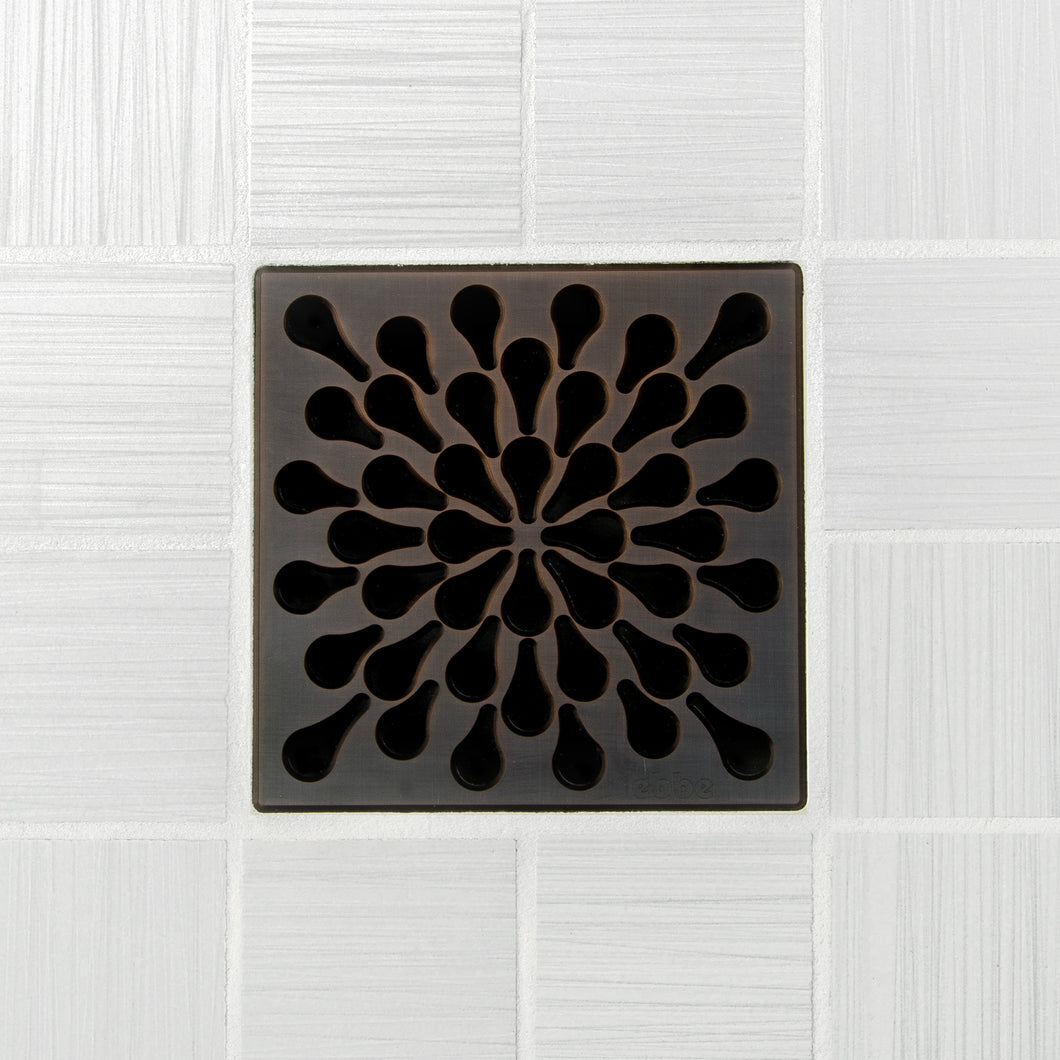 Ebbe E4805 Splash Oil Rubbed Bronze Square Shower Drain