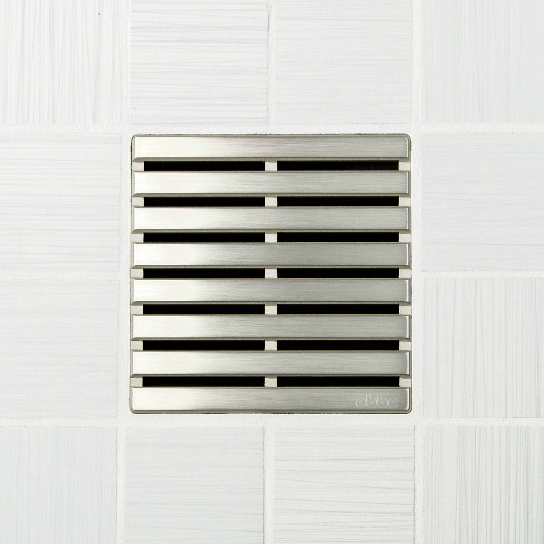 Ebbe E4811 Parallel Brushed Nickel Square Shower Drain