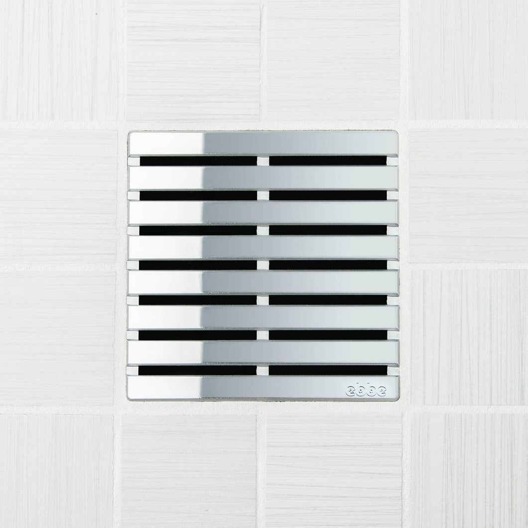 Ebbe E4811 Parallel Polished Chrome Square Shower Drain