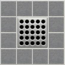 Load image into Gallery viewer, Ebbe E4410 Satin Nickel Square Shower Drain
