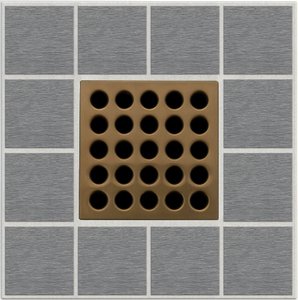 Ebbe E4408 Brushed Bronze Square Shower Drain