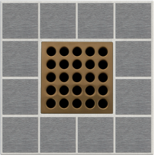 Ebbe E4408 Brushed Bronze Square Shower Drain