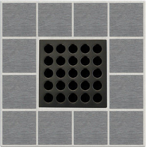 Ebbe E4407 Oil Rubbed Bronze Square Shower Drain