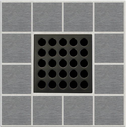 Ebbe E4407 Oil Rubbed Bronze Square Shower Drain