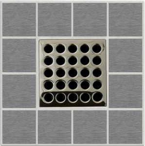 Ebbe E4409 Polished Nickel Square Shower Drain