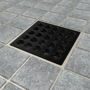 Ebbe E4411 Matte Black Square Shower Drain