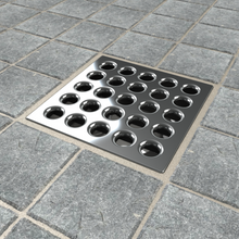 Load image into Gallery viewer, Ebbe E4401 Polished Chrome Square Shower Drain
