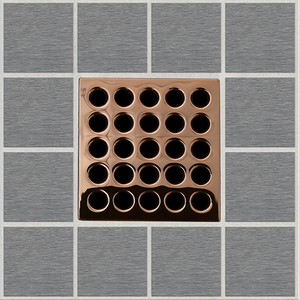 Ebbe E4406 Polished Copper Square Shower Drain