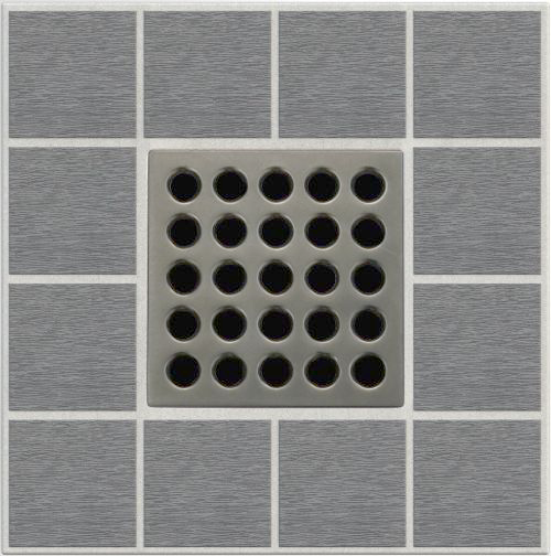 Ebbe E4405 Antique Pewter Square Shower Drain